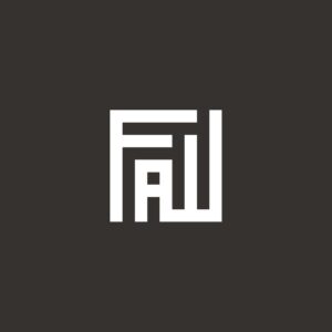 Logo Faw in weiß auf dunklem Grund