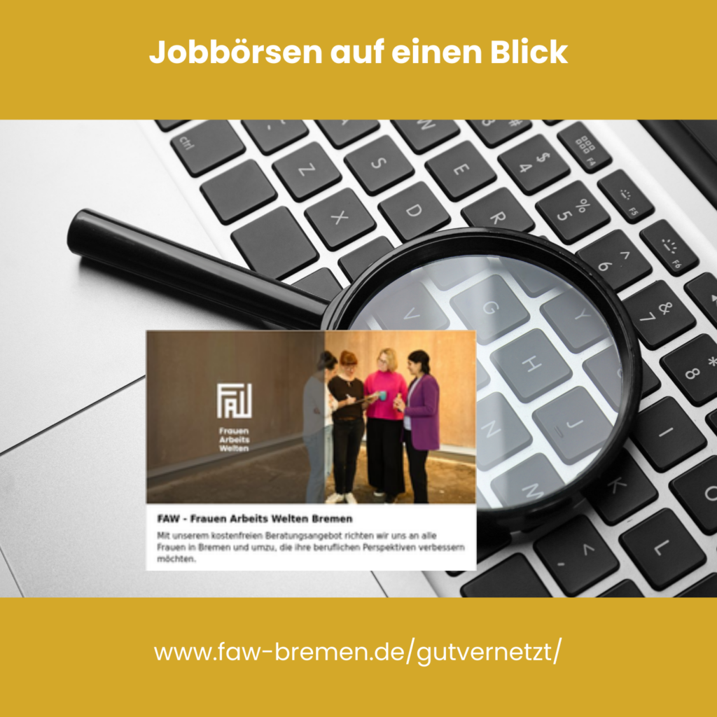 Grafik mit dem Titel Alle Jobbörsen auf einen Blick